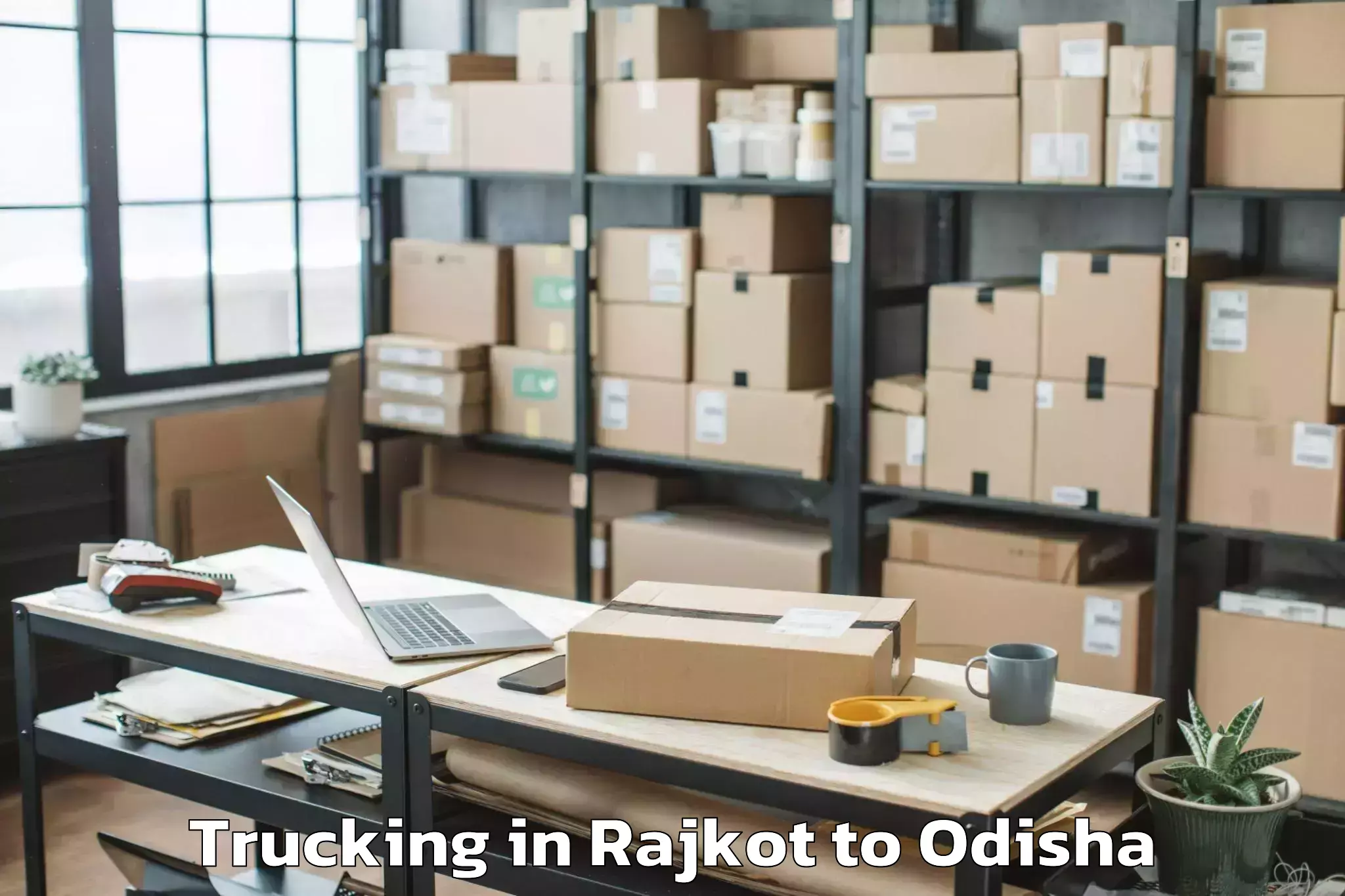 Reliable Rajkot to Barapali Trucking